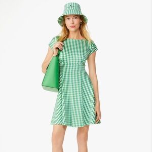 BNWT- Kate spade Jazzy Gingham Ponte Fiorella Dress